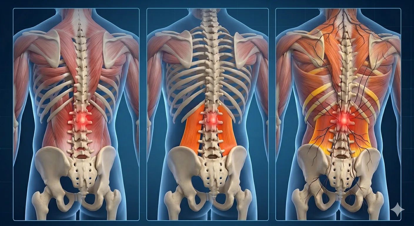 Progressione anatomica delle compensazioni della colonna lombare